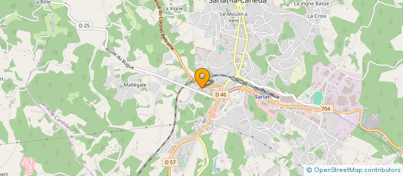 localisation de l'entreprise A2M TKI à SARLAT-LA-CANEDA
