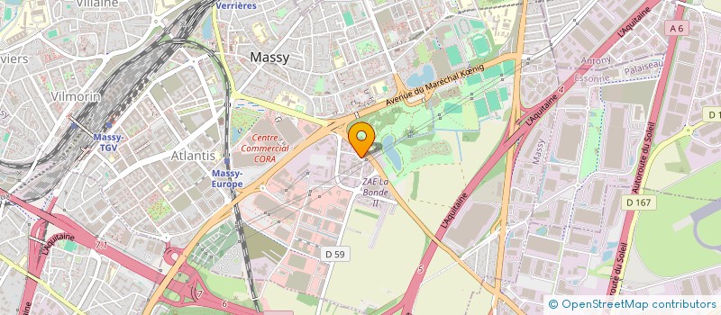 localisation de l'entreprise A2M TRANSPORT à MASSY