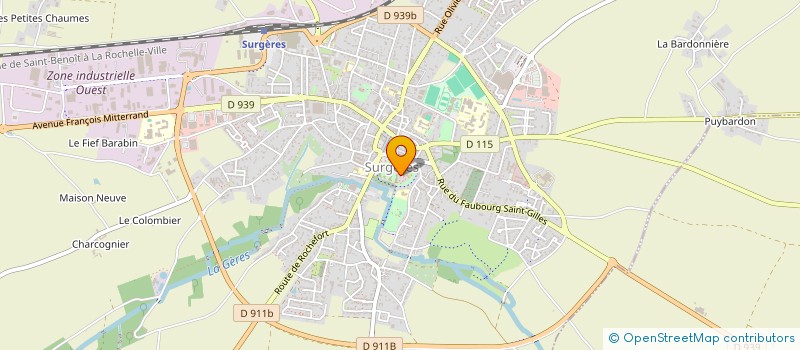 localisation de l'entreprise A2MAINS INVESTISSEMENTS  SURGERES