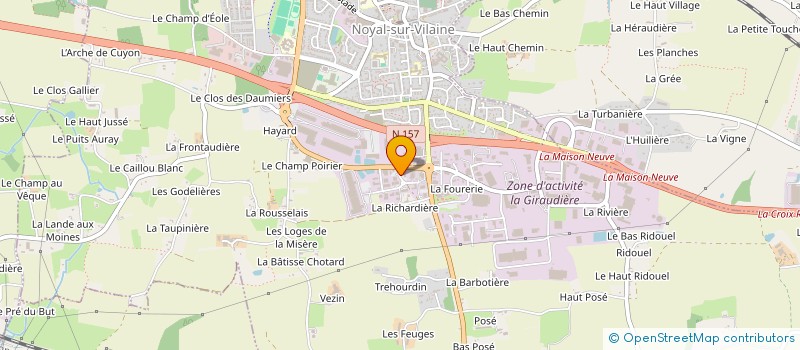 localisation de l'entreprise A2MB FINANCES  NOYAL-SUR-VILAINE