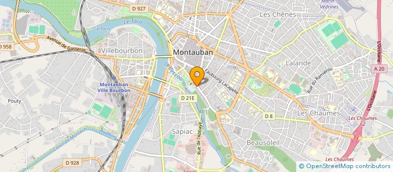 localisation de l'entreprise A2MC  MONTAUBAN