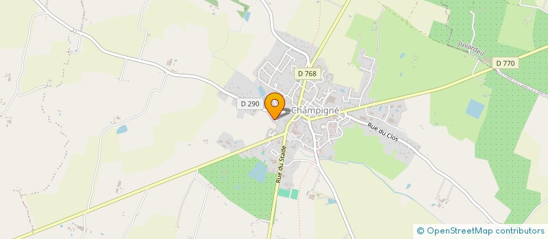 localisation de l'entreprise A2MD HABITATS  LES HAUTS-D'ANJOU