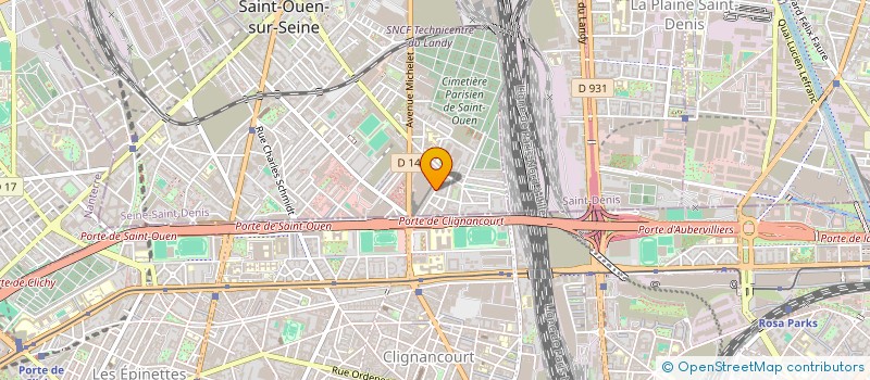 localisation de l'entreprise A2MG à SAINT-OUEN-SUR-SEINE