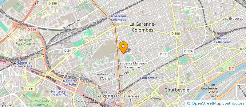 localisation de l'entreprise A2MG CONSULTING à COURBEVOIE