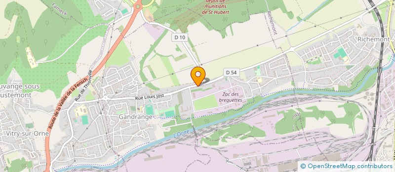 localisation de l'entreprise A2MI  GANDRANGE