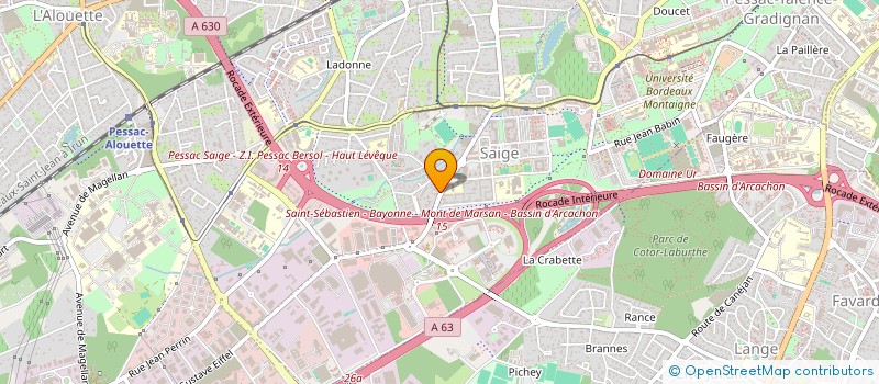 localisation de l'entreprise A2MICILE FUTUR à PESSAC
