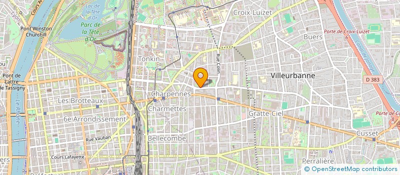 localisation de l'entreprise A2MICILE LYON 2  VILLEURBANNE