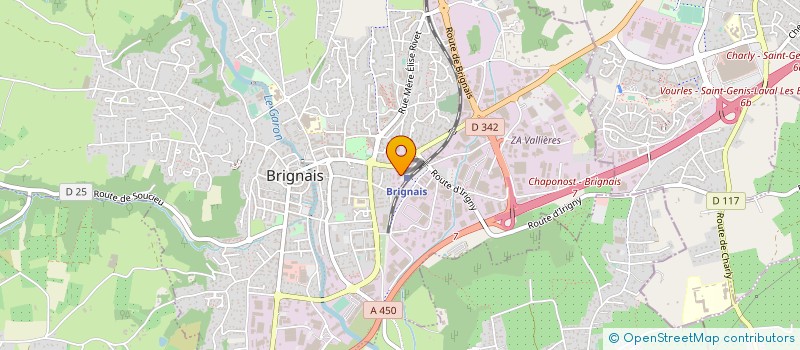 localisation de l'entreprise A2MICILE LYON SUD à BRIGNAIS