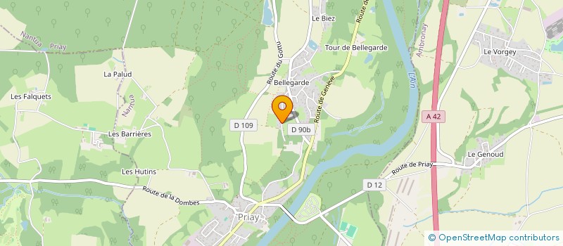 localisation de l'entreprise A2ML à PRIAY