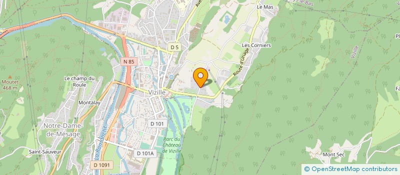 localisation de l'entreprise A2MM à VIZILLE