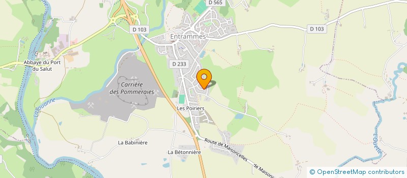 localisation de l'entreprise A2MN COUVERTURE  ENTRAMMES