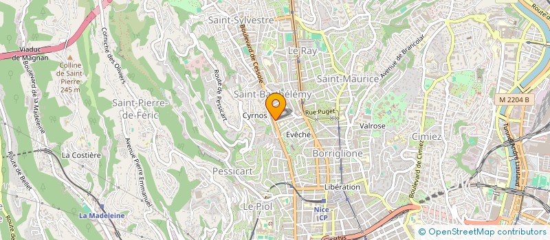 localisation de l'entreprise A2MS à NICE
