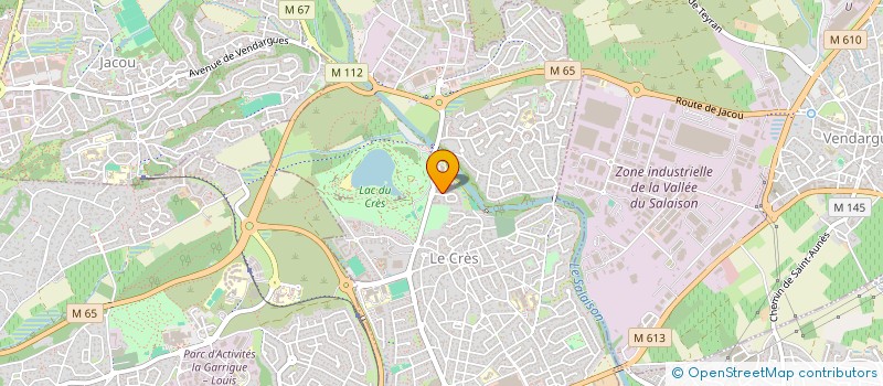 localisation de l'entreprise A2MS34 à LE CRES