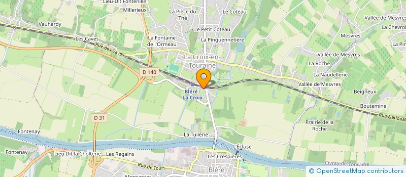 localisation de l'entreprise A2N  LA CROIX-EN-TOURAINE