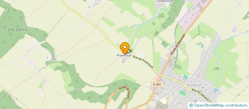 localisation de l'entreprise A2N HABITAT  AUNEUIL