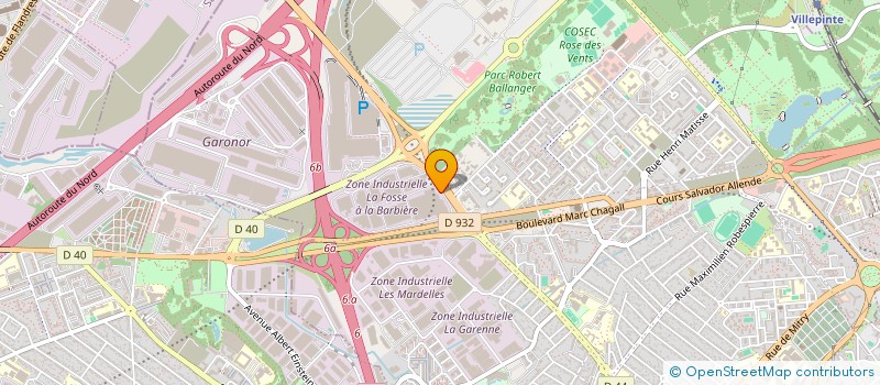 localisation de l'entreprise A2O à AULNAY-SOUS-BOIS