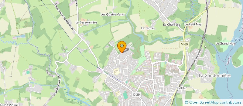 localisation de l'entreprise A2O  LA CHAPELLE-SUR-ERDRE