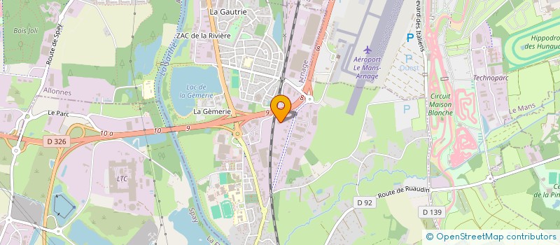 localisation de l'entreprise A2O CLEAN à ARNAGE