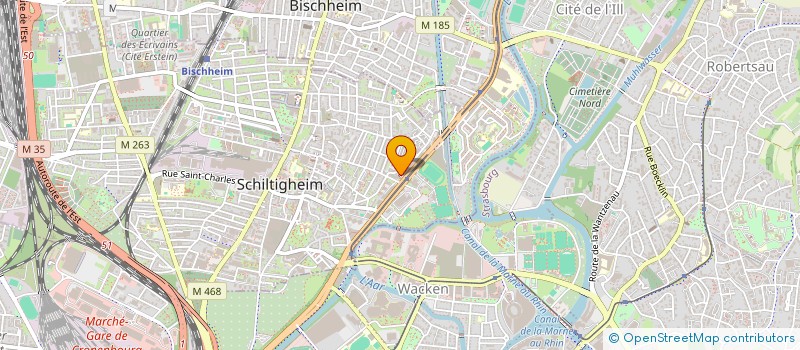 localisation de l'entreprise A2P à SCHILTIGHEIM
