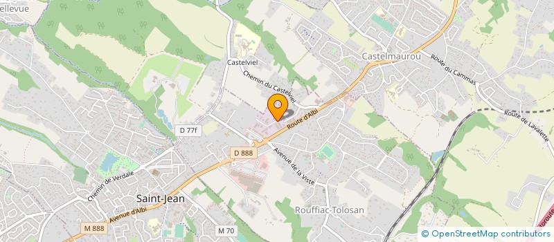 localisation de l'entreprise A2P à ROUFFIAC-TOLOSAN