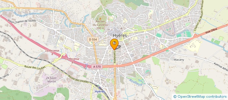 localisation de l'entreprise A2P  HYERES