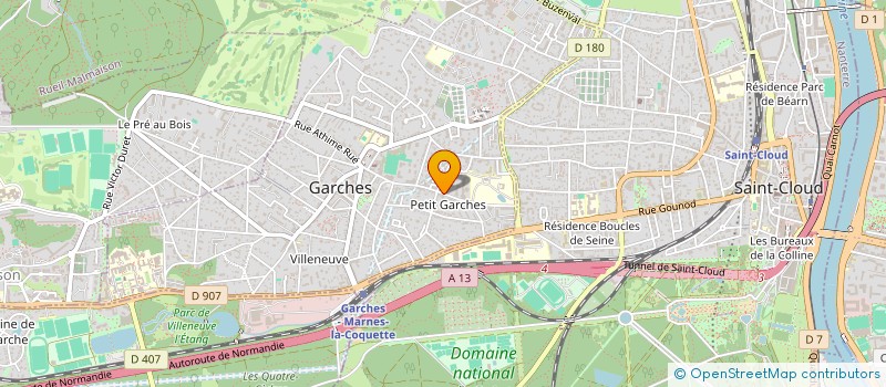 localisation de l'entreprise A2P à GARCHES