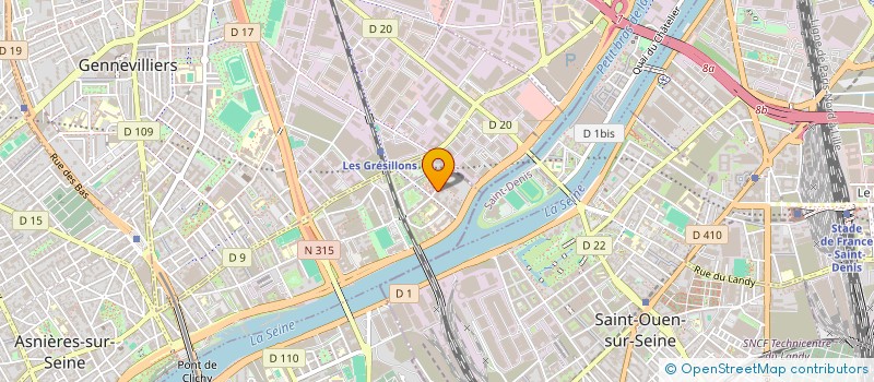 localisation de l'entreprise A2P  ASNIERES-SUR-SEINE