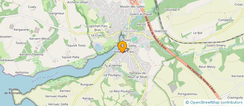 localisation de l'entreprise A2P  DAOULAS