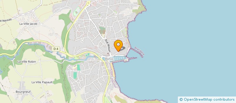 localisation de l'entreprise A2P  BINIC-ETABLES-SUR-MER