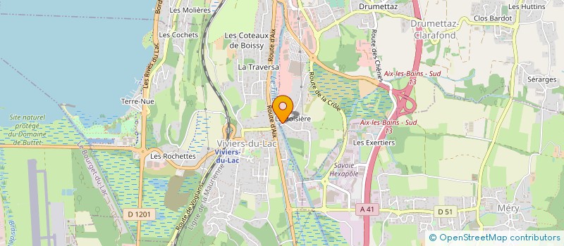 localisation de l'entreprise A2P CONNECTIQUE à DRUMETTAZ-CLARAFOND