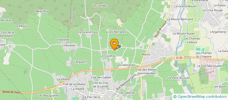 localisation de l'entreprise A2P ENTRETIEN  BOURGUEIL