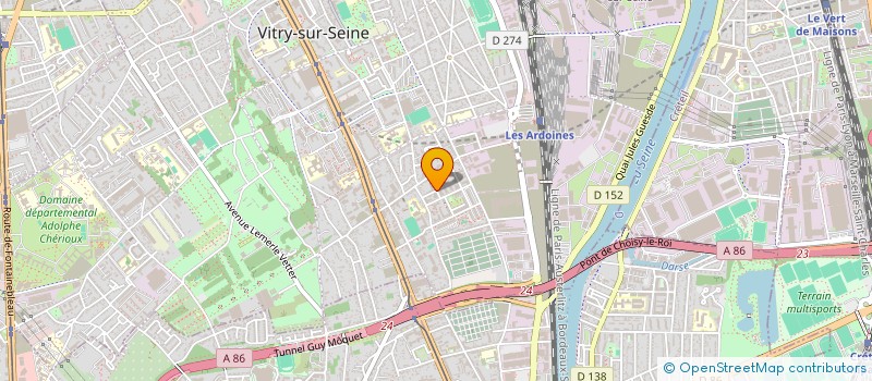 localisation de l'entreprise A2P FOOD à VITRY-SUR-SEINE