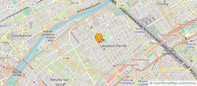 localisation de l'entreprise A2P IMMO à LEVALLOIS-PERRET
