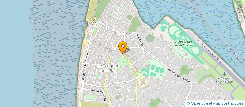 localisation de l'entreprise A2P IMMOBILIER à LE TOUQUET-PARIS-PLAGE
