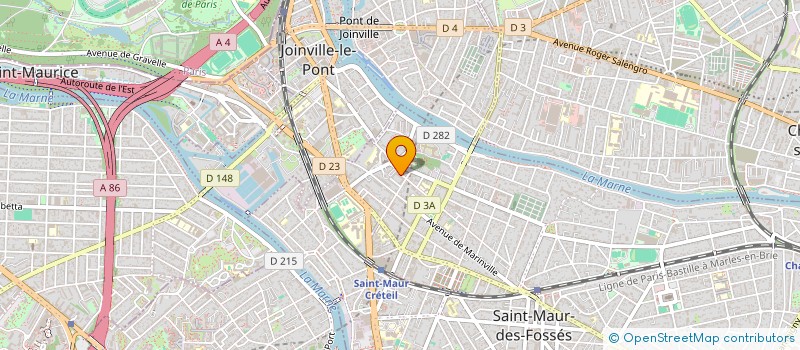 localisation de l'entreprise A2P INVEST à SAINT-MAUR-DES-FOSSES