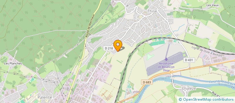 localisation de l'entreprise A2P25  THISE