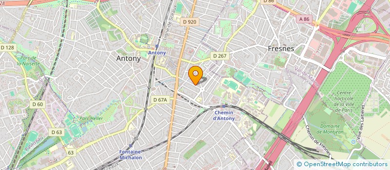 localisation de l'entreprise A2PEC à ANTONY