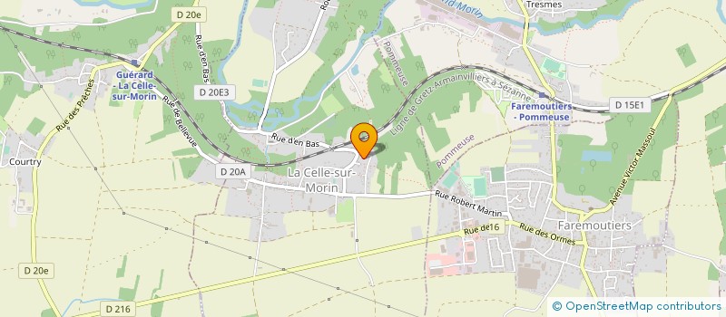 localisation de l'entreprise A2PTP à LA CELLE-SUR-MORIN