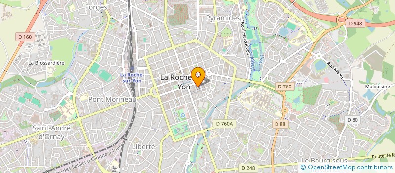 localisation de l'entreprise A2PVENDEE à LA ROCHE-SUR-YON