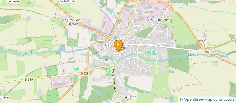 localisation de l'entreprise A2R  CANDE