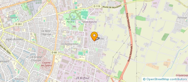 localisation de l'entreprise A2R BTP à VALENCE