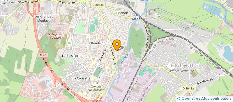 localisation de l'entreprise A2R DISTRIBUTION  CHARLEVILLE-MEZIERES