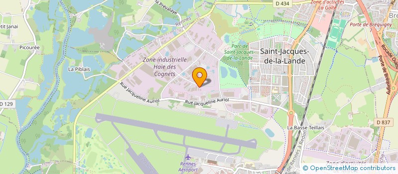 localisation de l'entreprise A2R MENUISERIES  SAINT-JACQUES-DE-LA-LANDE