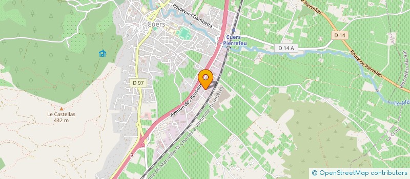 localisation de l'entreprise A2R RACING à CUERS