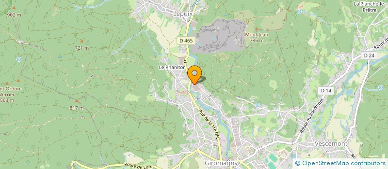 localisation de l'entreprise A2RS à LEPUIX