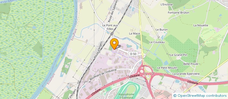 localisation de l'entreprise A2RT à BEAUCOUZE