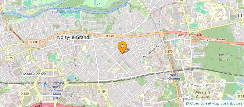 localisation de l'entreprise A2S à NOISY-LE-GRAND