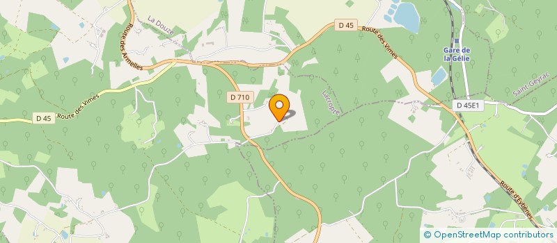 localisation de l'entreprise A2S à SANILHAC