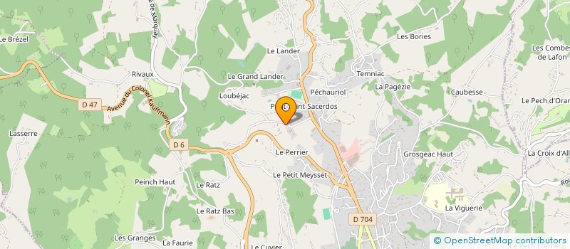 localisation de l'entreprise A2S à SARLAT-LA-CANEDA