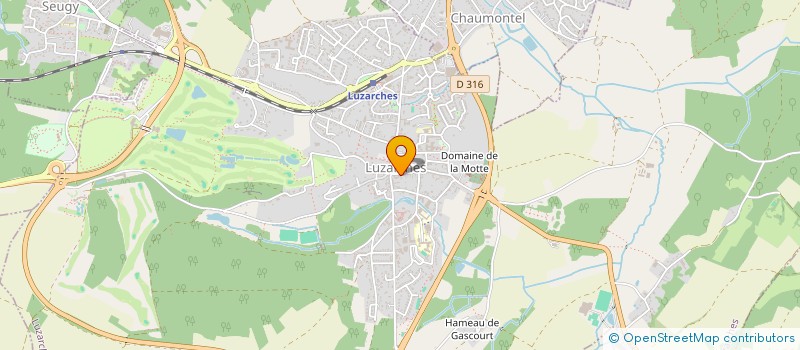 localisation de l'entreprise A2S  LUZARCHES